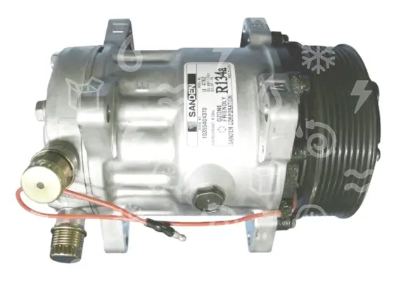 kompresor UNI SANDEN 7H15, řemenice 119 mm - PV8, 12V